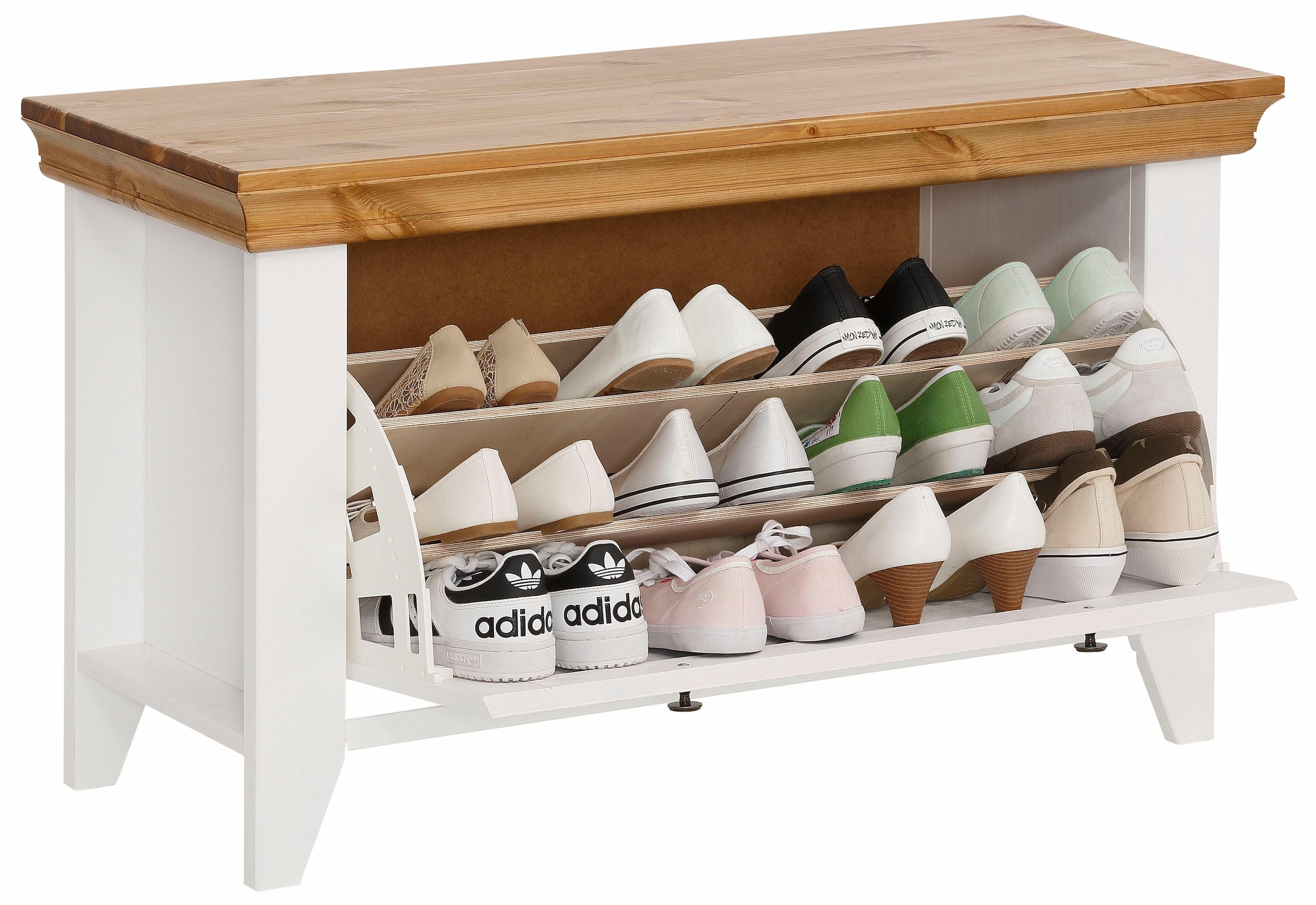 Home affaire Schuhbank »Skandinavia« aus massiver Kiefer