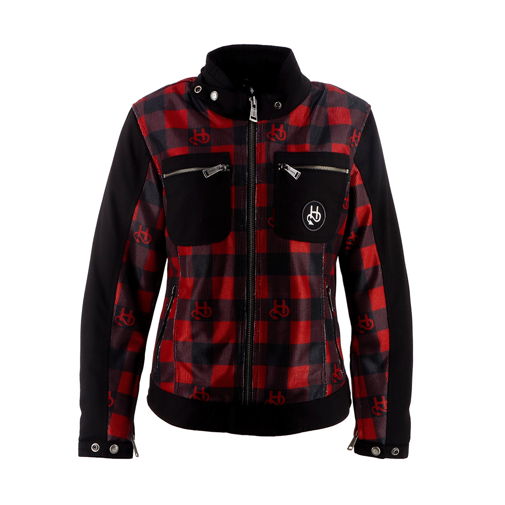 Helstons - Blouson femme Genesis Air Noir / Rouge / Bleu