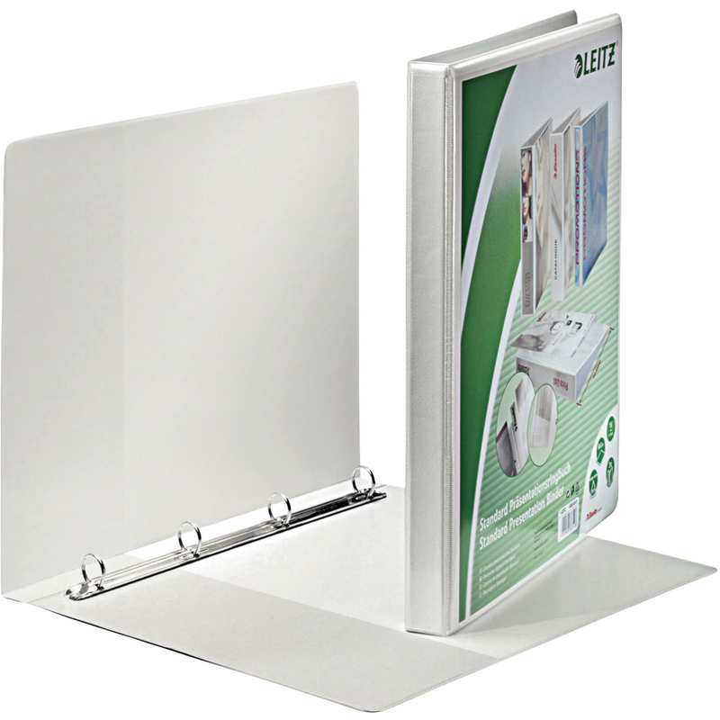 Leitz Präsentationsordner, 4-Ring, A4+, 3 cm, weiss