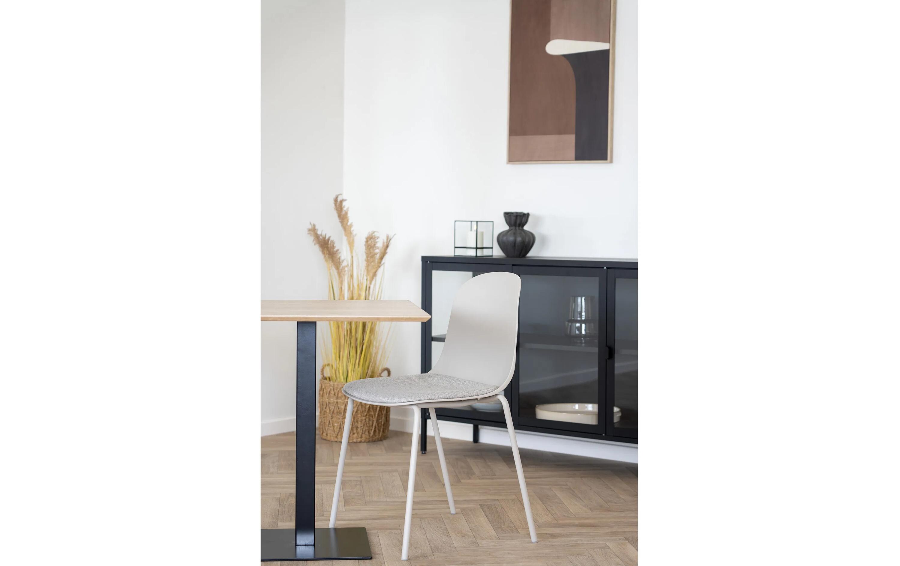 Stuhl Madalena 2 Stück, 85 x 53 cm, Grau<br>Stabile Esszimmerstühle
