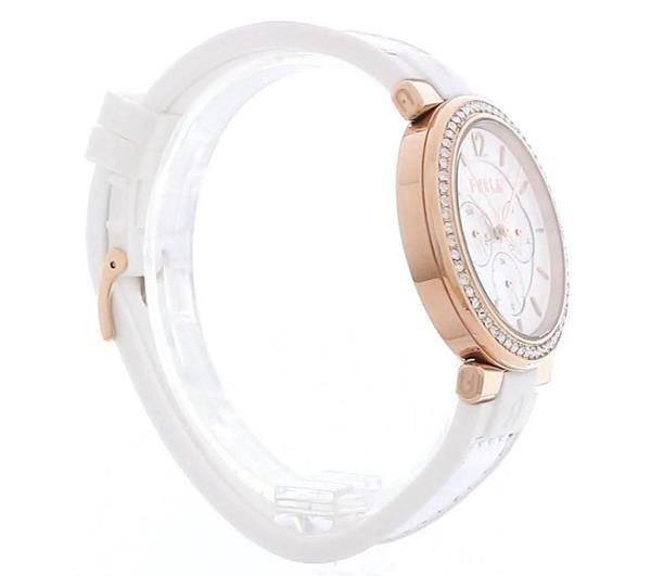 Furla Ladies Furla Block White Rose Watch WW00011003L3