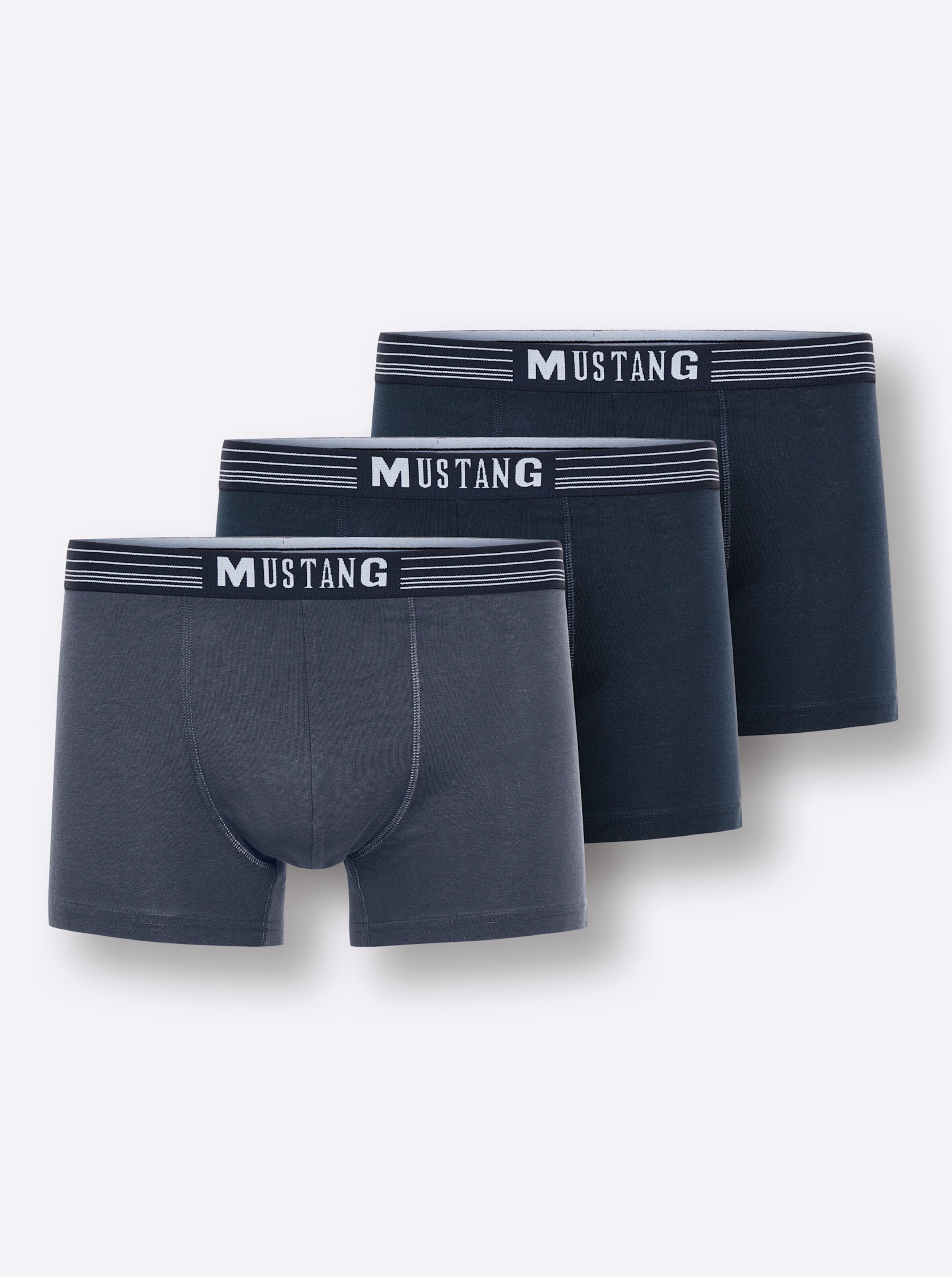 Mustang Pants in 2x marine + 1x rauchblau