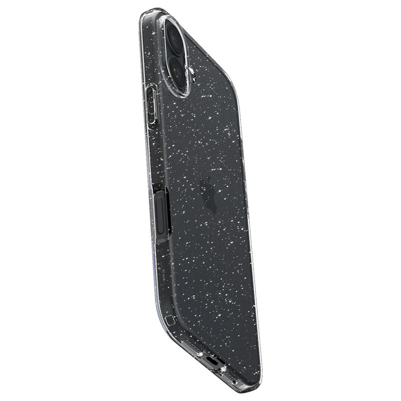 iPhone 16 Liquid Crystal Glitter Case Gummi Hülle (ACS08192) - Crystal Quartz
