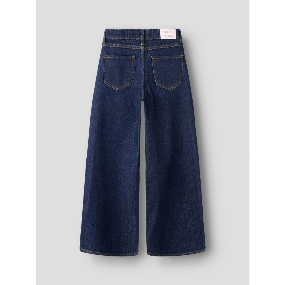 Køb Name It Dark Blue Denim Unwashed Nkfbella Hw W Pleat Jeans 3020-Az L Noos