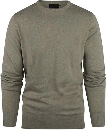 Steppin' Out Trui Cotton Cashmere Olijfgroen SM1202.0001-5101 kopen