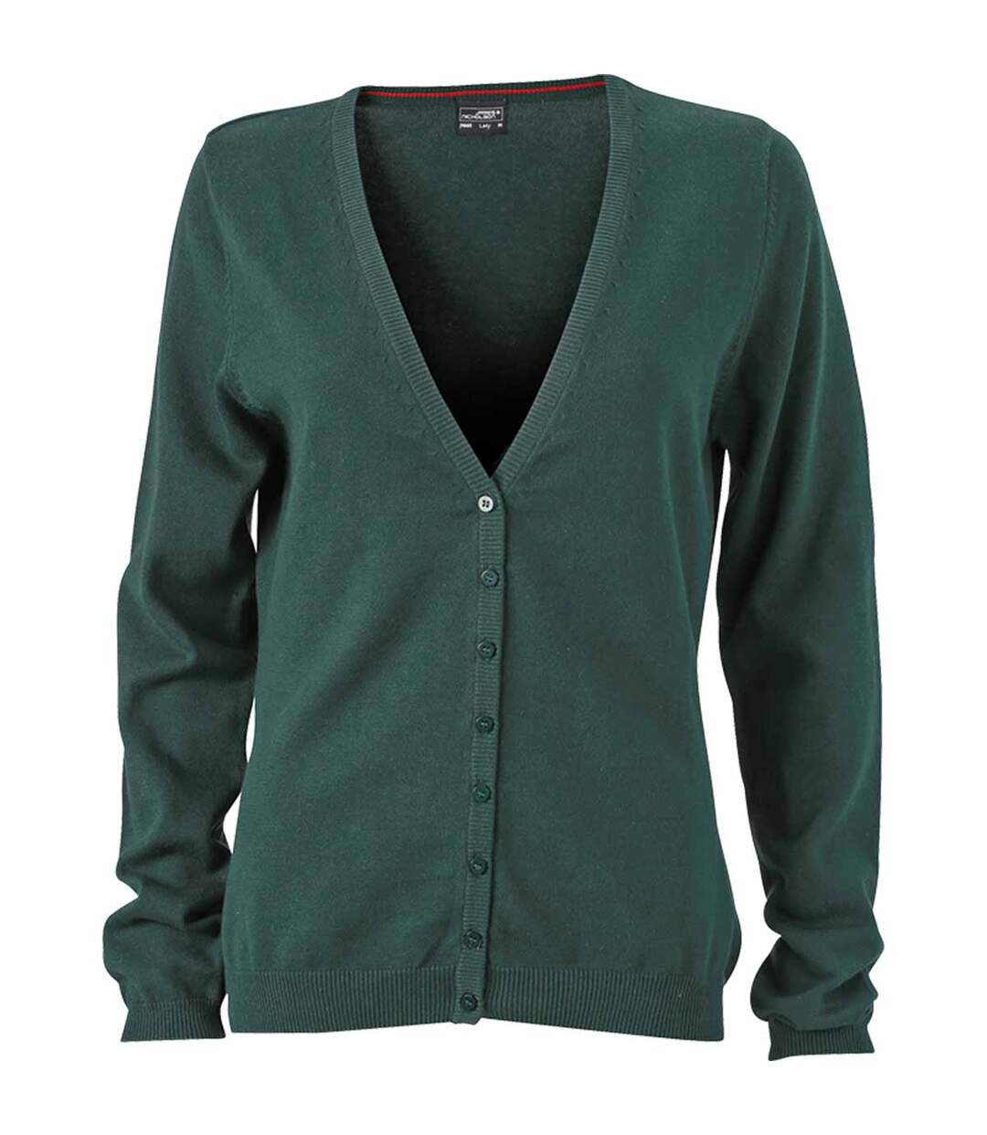 Gilet boutonné cardigan - FEMME - JN660 - vert foncé
