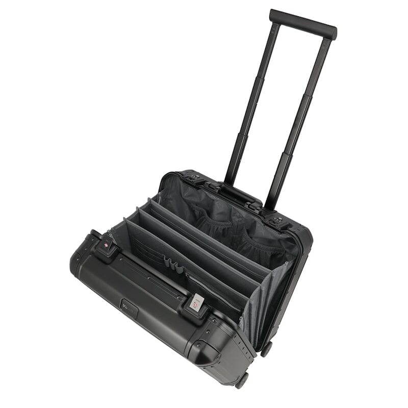 Travelite Next 4W Business Trolley Aluminium Black