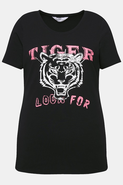 T-Shirt, Classic Fit, Tiger-Print