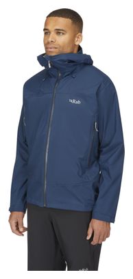 Veste Imperméable Rab Downpour Plus 2.0 Bleu