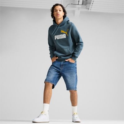 PumaESS+ 2 Col Big Logo Hoodie FL - grau