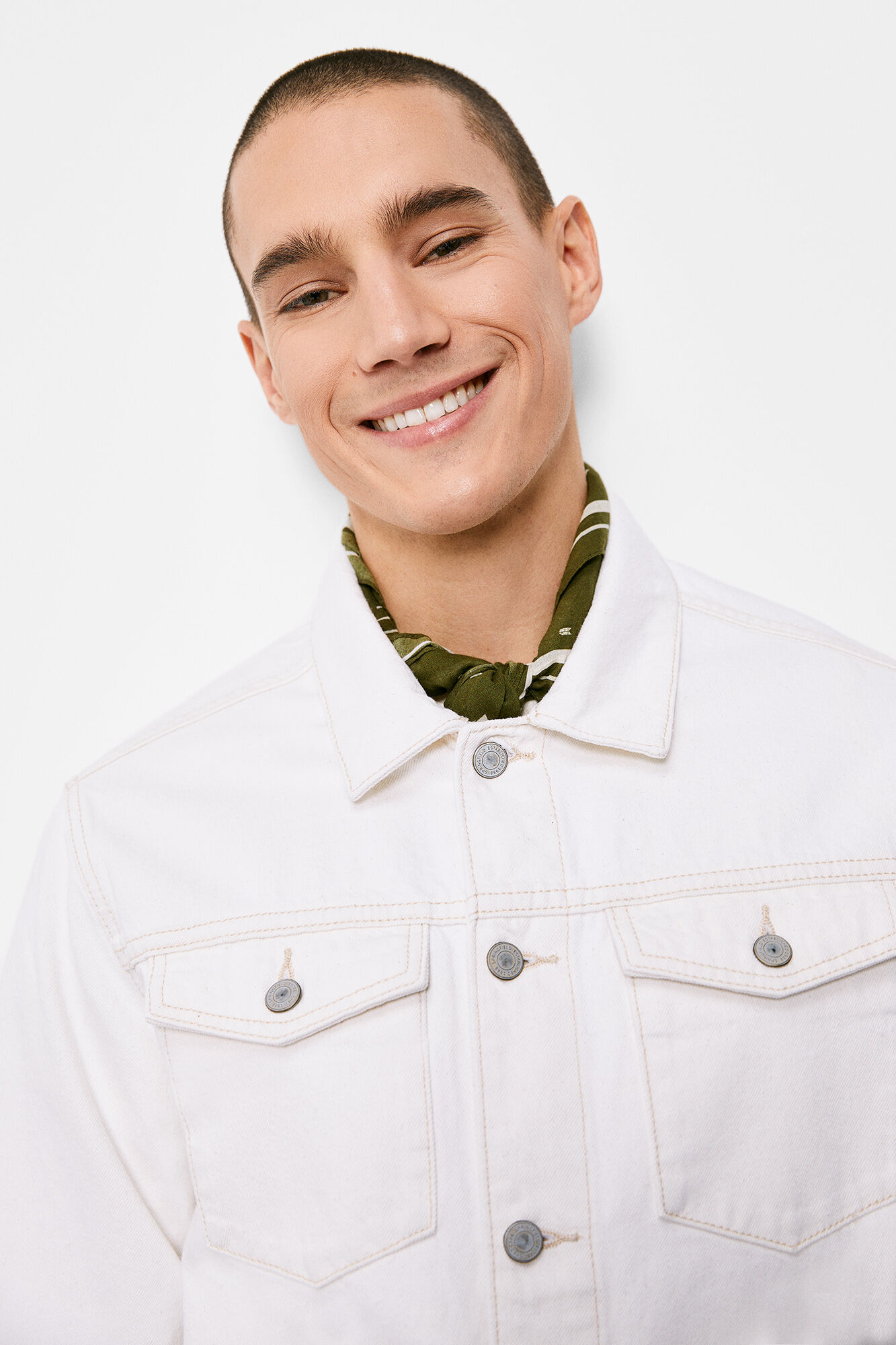 Jaqueta jeans - cor marfim