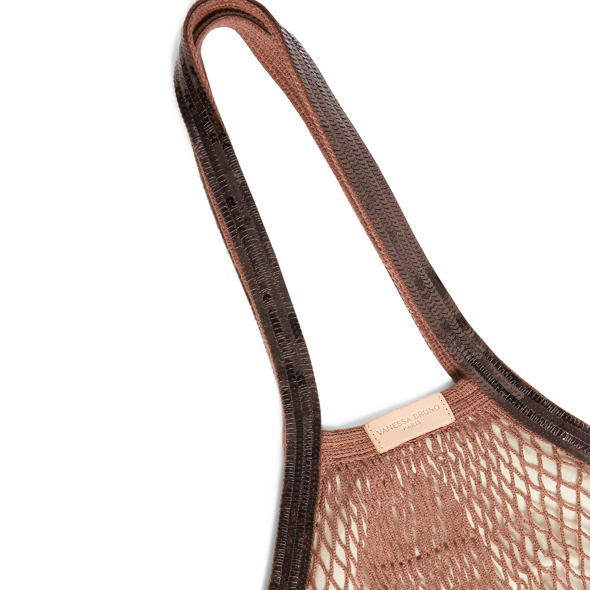 Sac filet en coton bio | Marron