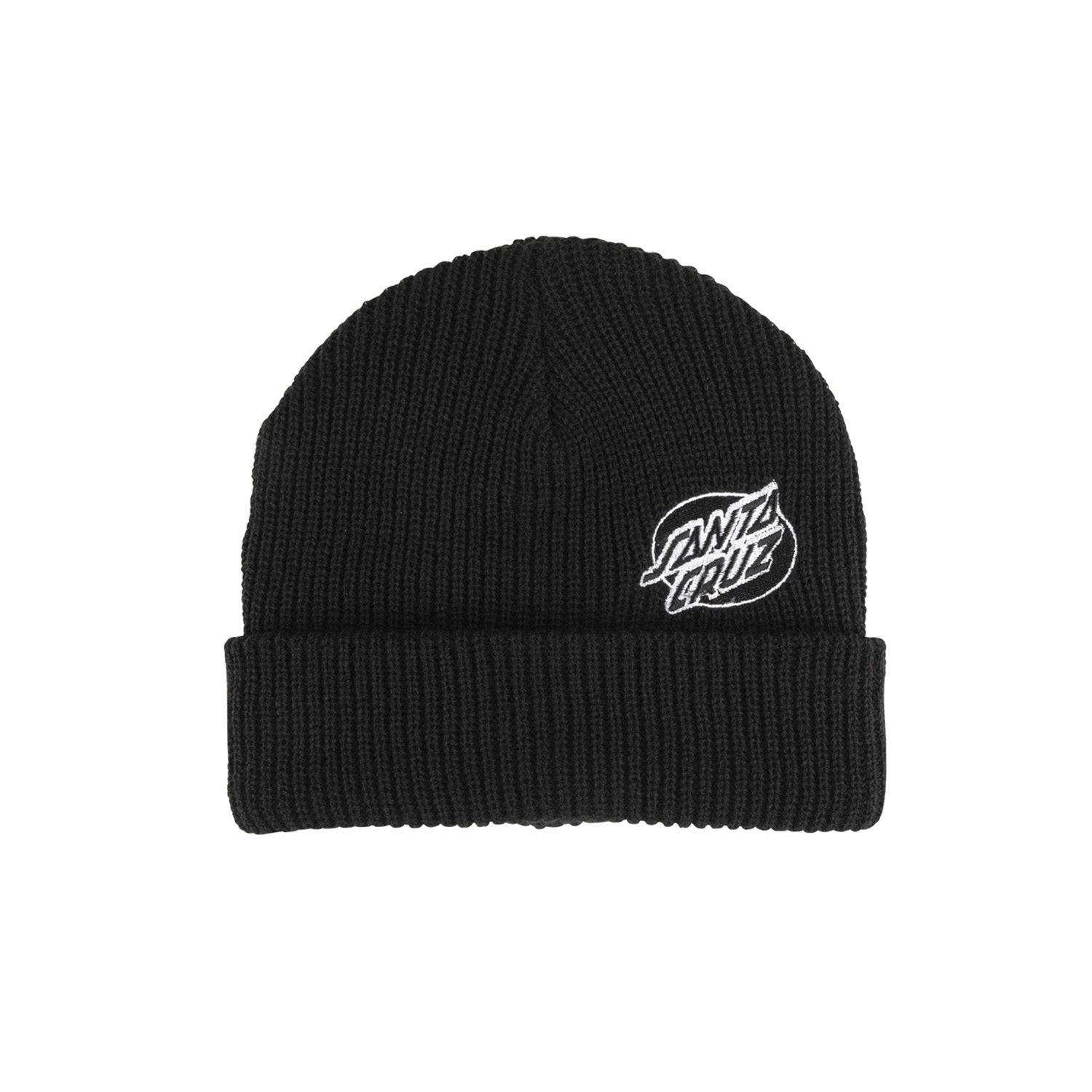 Santa Cruz Mono Lined Oval Dot Beanie Black