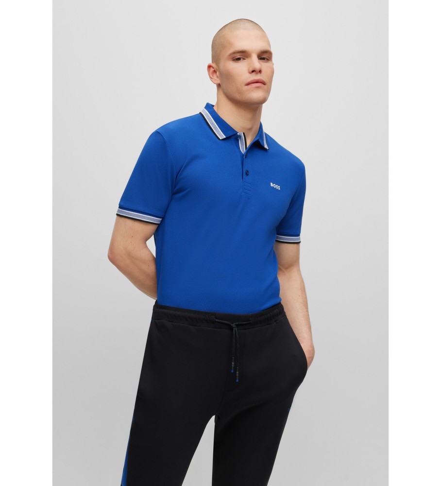 BOSS Polo Paddy Azul