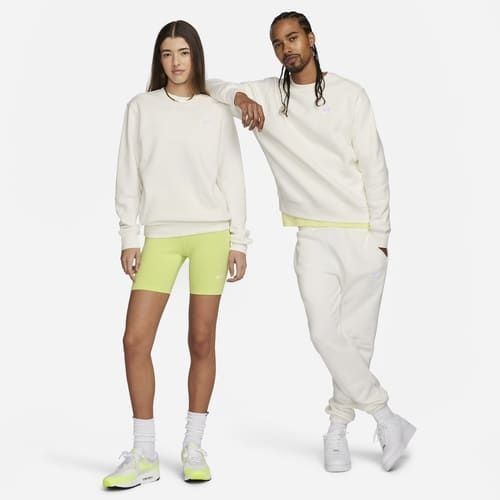 Nike Sweat NSW Club Crew - Blanc Cassé