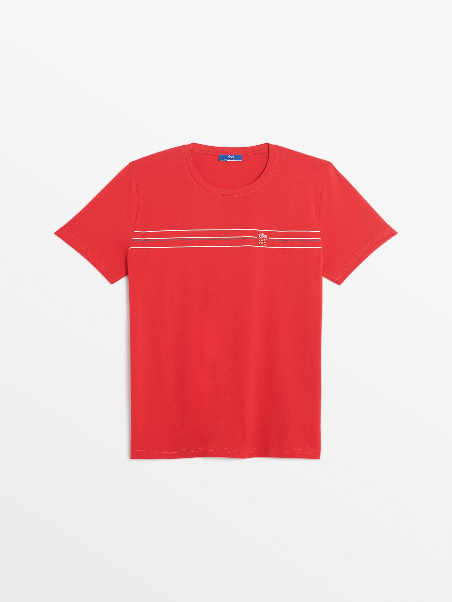 Tee Shirt Homme Manches Courtes Rouge