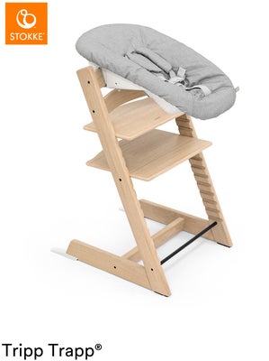 Stokke Tripp Trapp Stol inkl. Newborn Set, Oak Natural/Grey