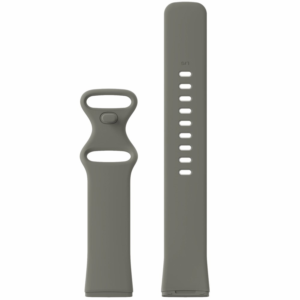 Fitbit Versa 4 / Versa 3 / Sense 2 / Sense Silikon Sport Armband (Gelenkumfang 160-200mm) - Grau