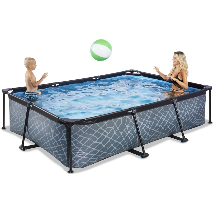 EXIT Frame Pool 300x200x65cm (12v) – Grau