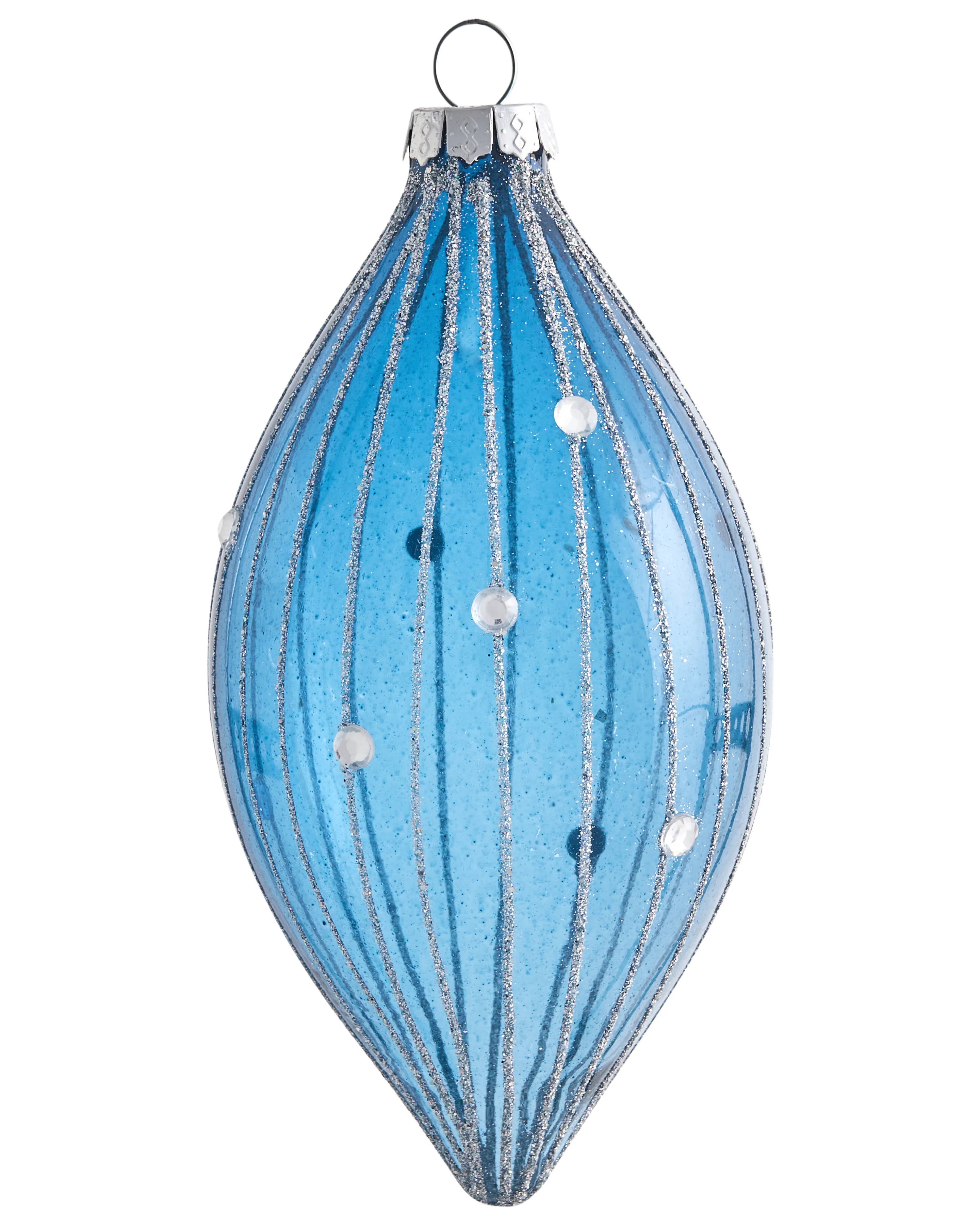 Set van 35 kerstballen SNOWFALL Glas Blauw