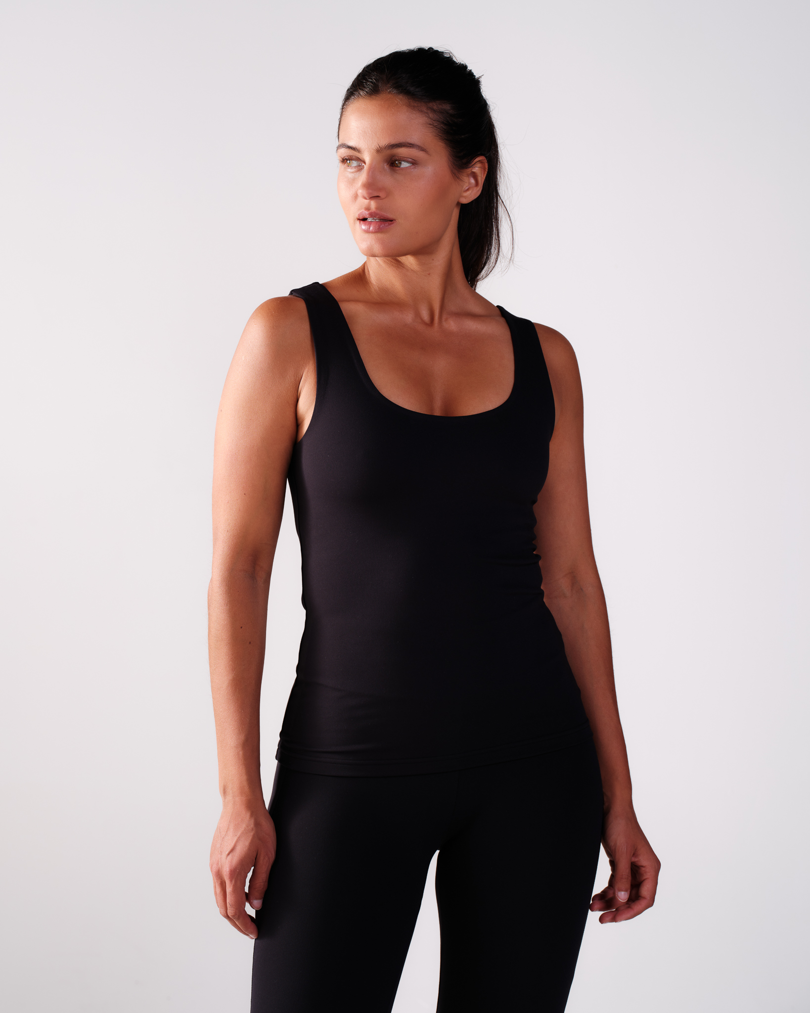LEVITY Second-Skin Tank Top Black