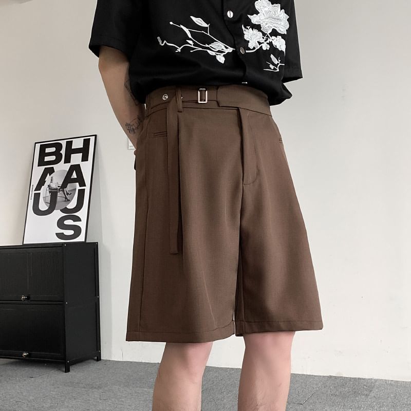 Orungeetun - Hoge taille effen shorts