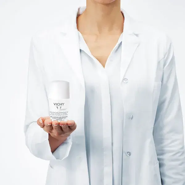 Desodorante antitranspirante roll-on Vichy para pele sensível, 50ml