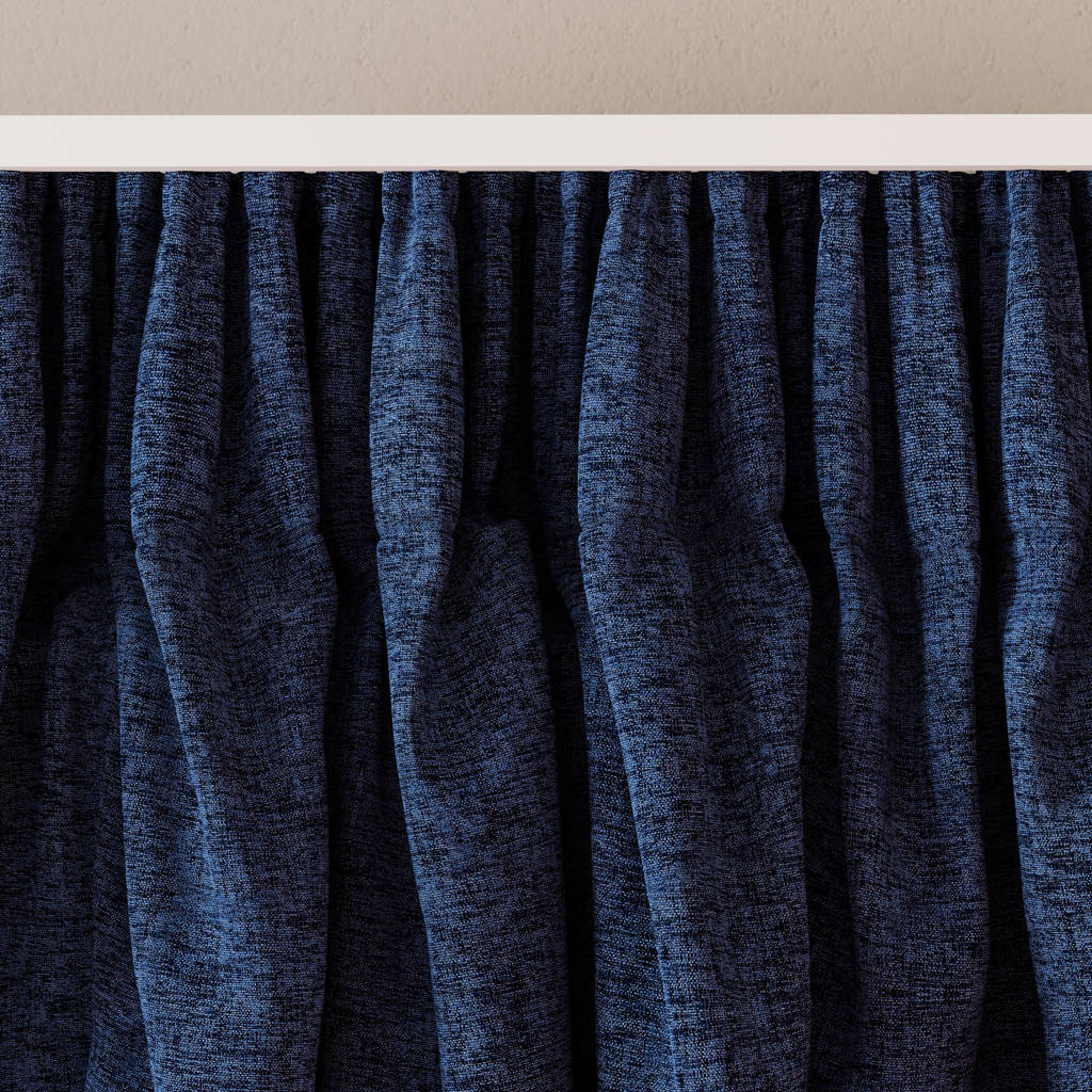 verduisterend gordijn kant en klaar donkerblauw (per stuk) (300 x 290 cm)*