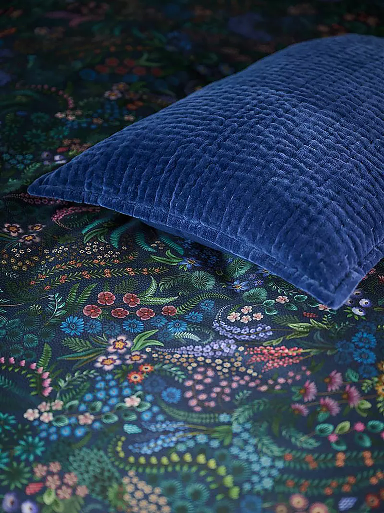 PIP STUDIO Perkal Bettwäsche QUERIDA 70x90cm/140x200cm Dark Blue dunkelblau