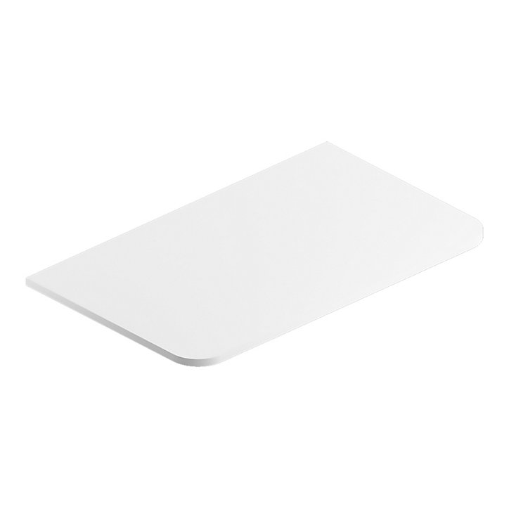 Plan de toilette en mélaminé blanc mat Alba 84,5 cm