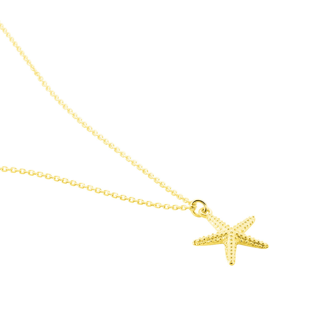 Collier Or Jaune Aenor Motif Etoile De Mer