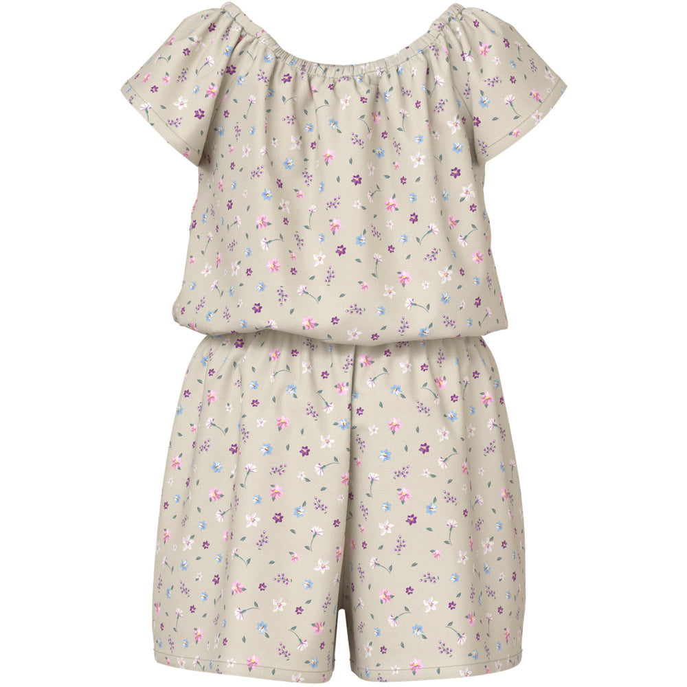 Køb Name It Almond Milk Cute Flowers Nmfvinaya Ss Playsuit