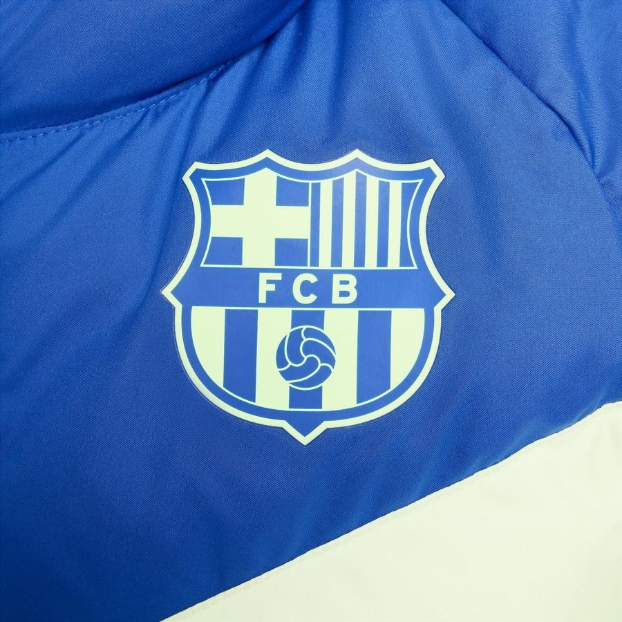 FC Barcelone Manteau d'Hiver NSW synthetic-fill 3. - Bleu Royal/Jaune Fluo/Vert Enfant