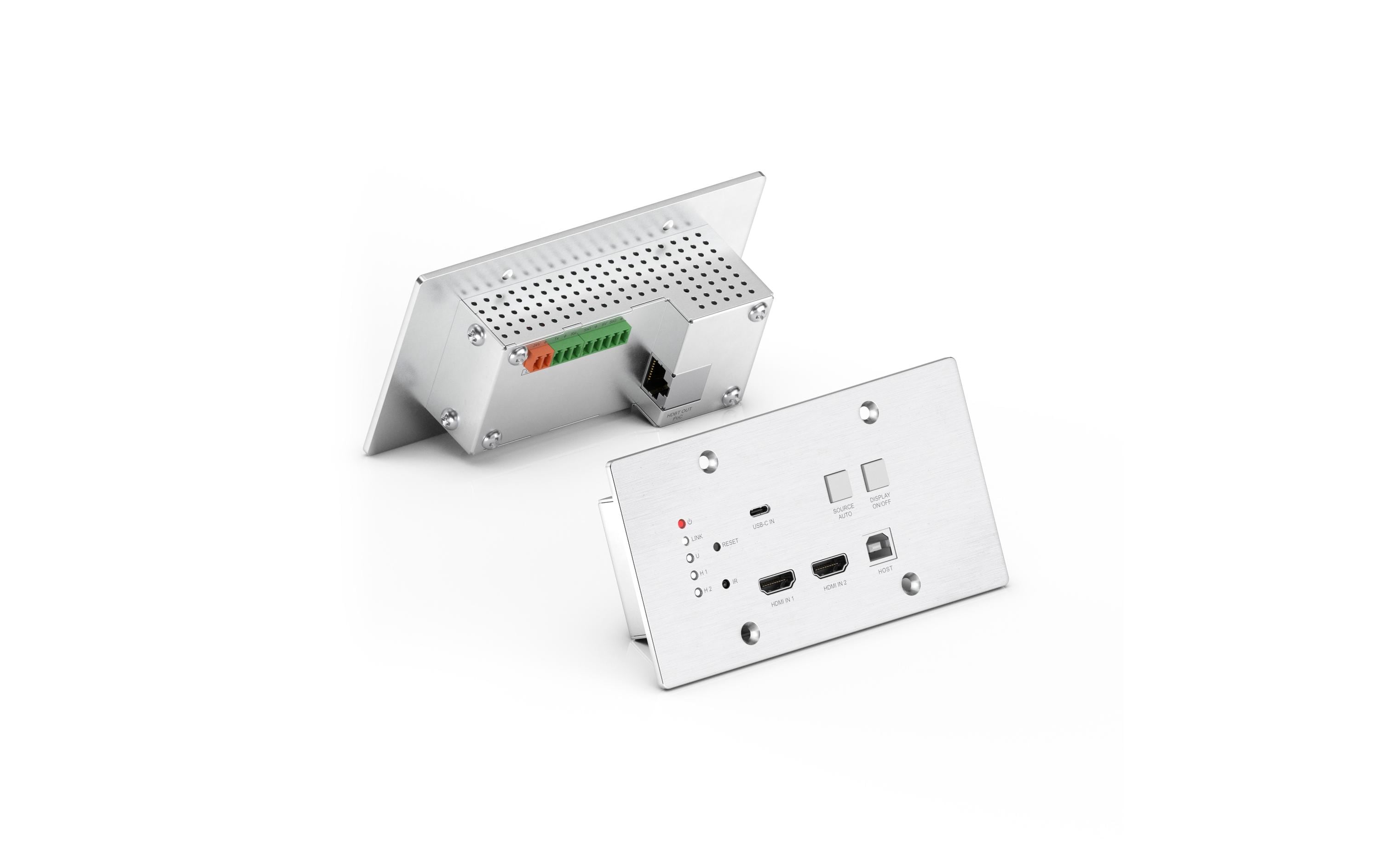 Transmitter PT-HDBT-220WP Multiformat HDBaseT<br>4K 18Gbps Multiformat HDBaseT Wallplate Extender Set