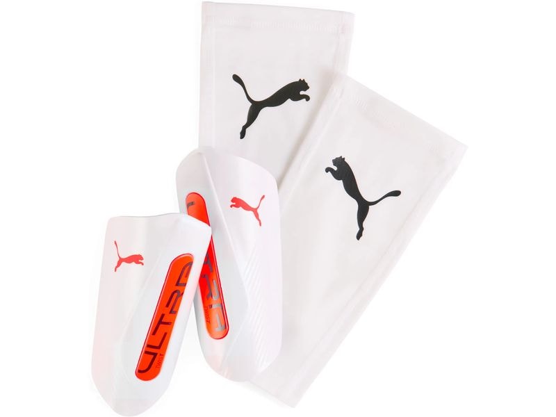 PUMA Shinguards Ultra Twist Sleeve S, Weiss Schienbeinschoner