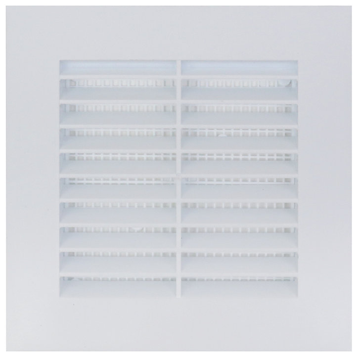 Grille d'aération PVC Autogyre blanche 140 x 140 mm