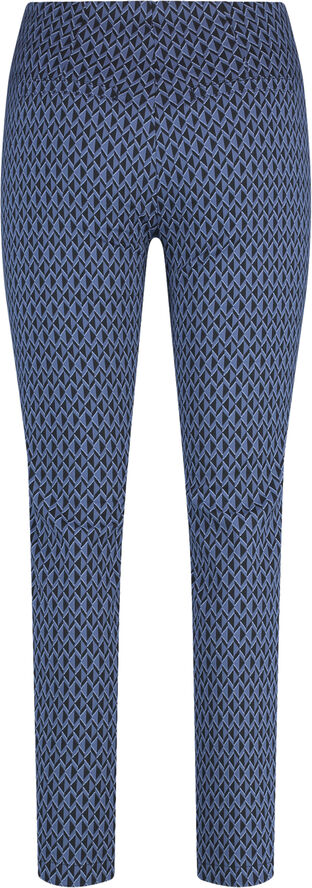 Gerry Weber PANT LEISURE CROPPED Blue/black small graf. jacq.