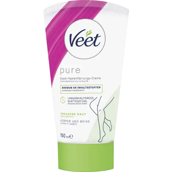 Dusch-Haarentfernungs-Creme trockene Haut