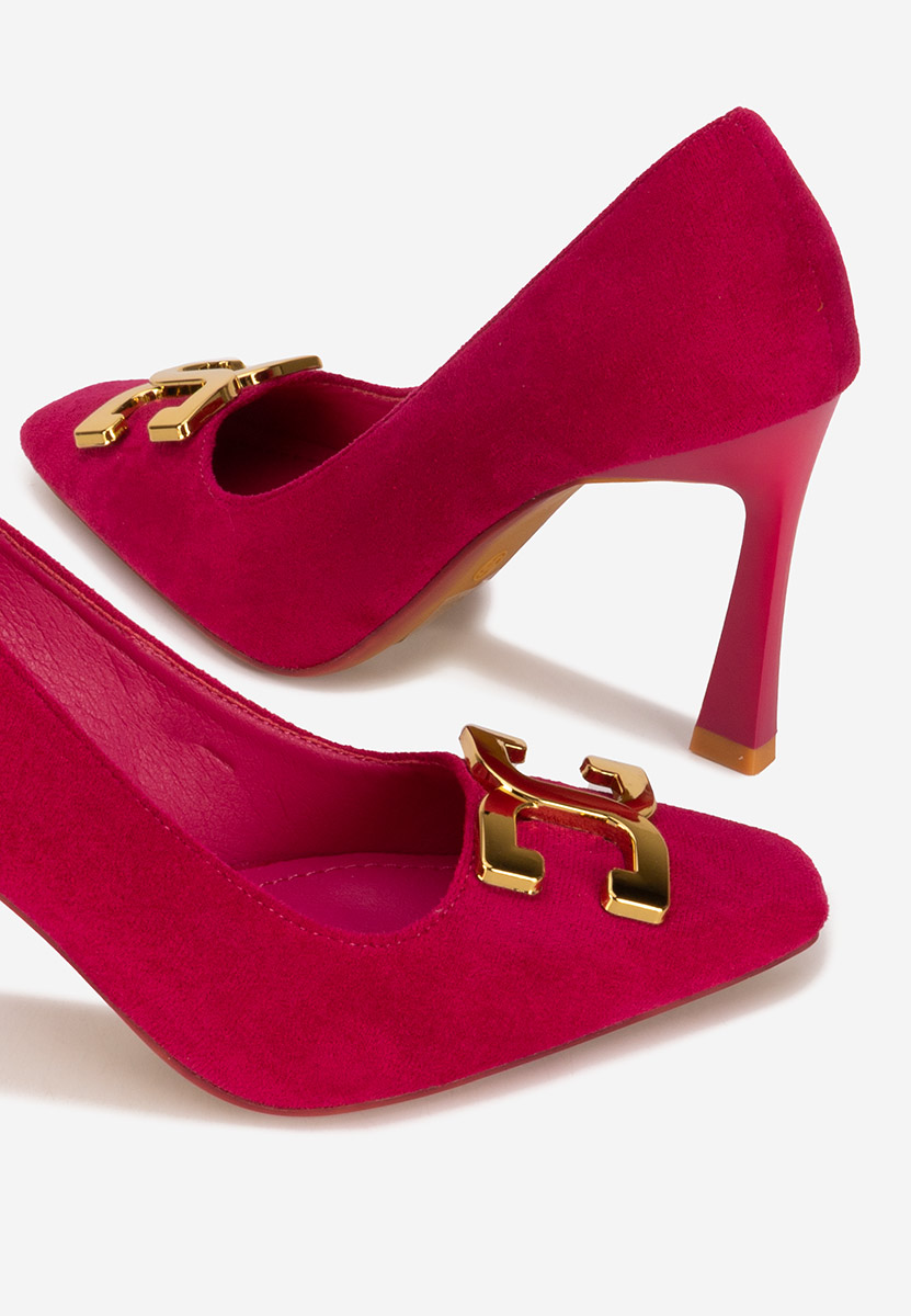 Chaussures à talon fin roses Cenia