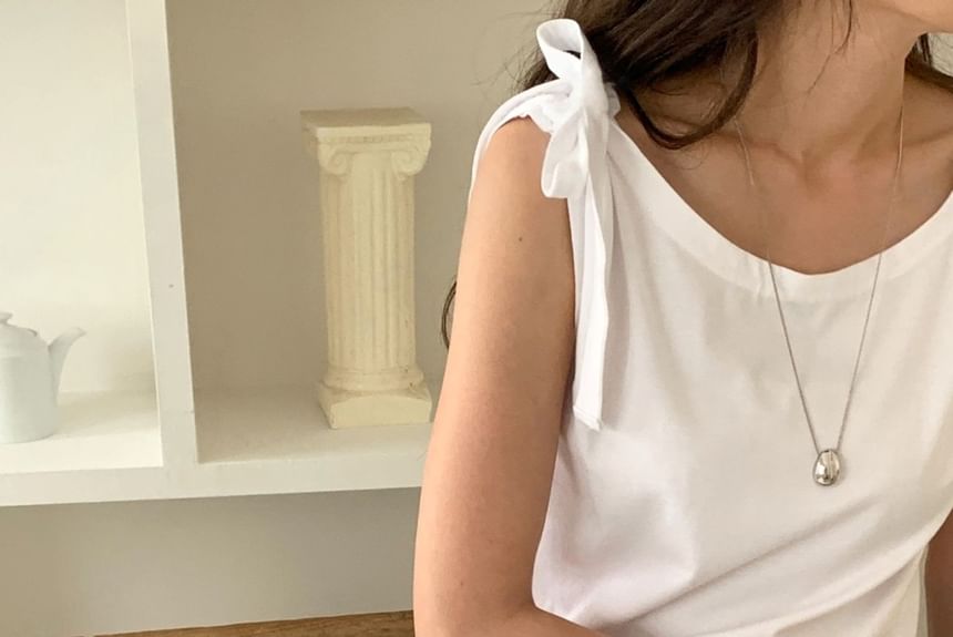 SeoulPop - Tanktop met strik