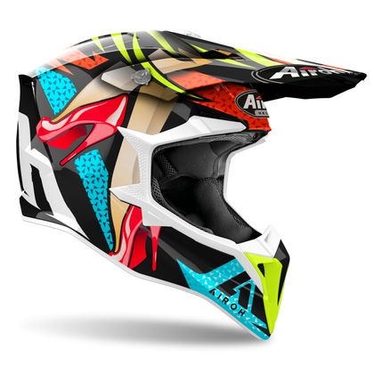 Casque cross Airoh WRAAAP - LOLLIPOP 2024 - Multicolore