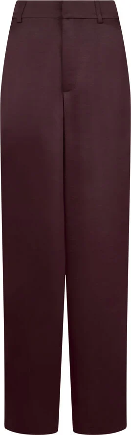 Neo Noir Emmett Heavy Sateen Pants Burgundy