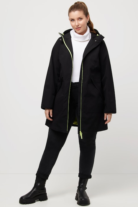 HYPRAR Funktionsjacke, Kapuze, wasserdicht, 2-Wege-Zipper