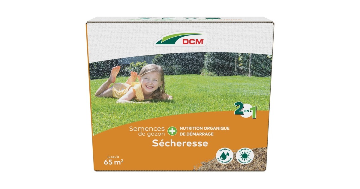 DCMGraszaad Plus Droogte 2,275 kg zaden  (Tot 65 m²)