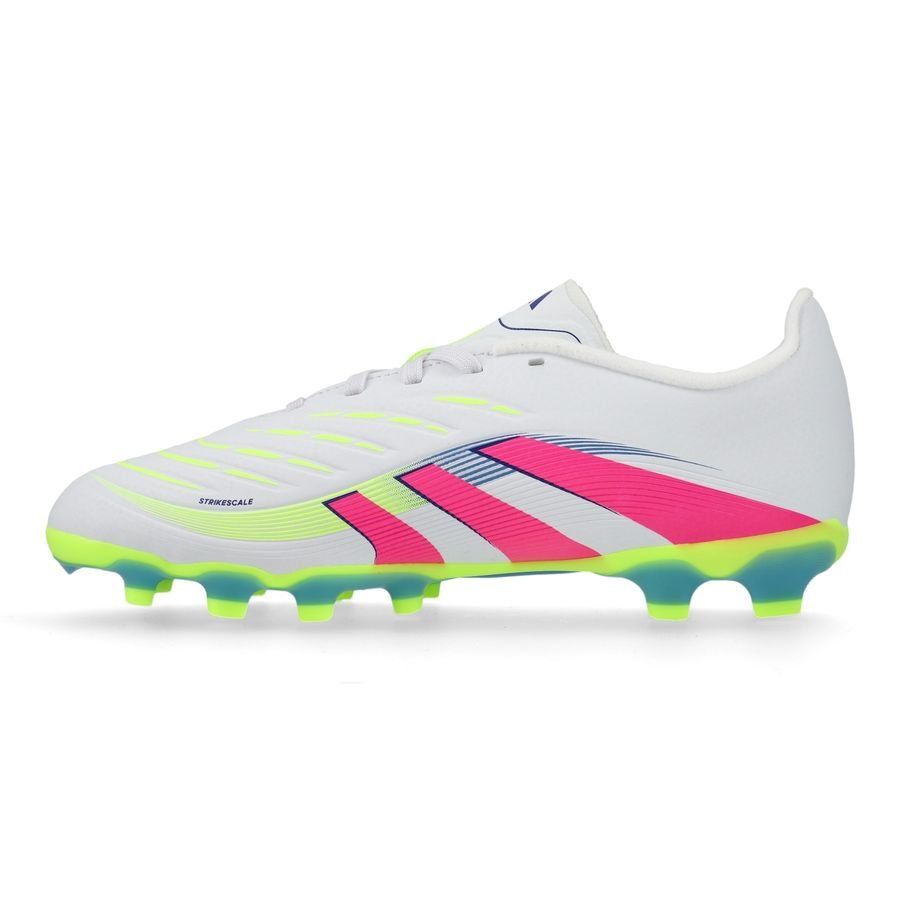 adidas Predator League MG Celestial Victory - Blanc/Lucid Pink/Lucid Lemon Enfant
