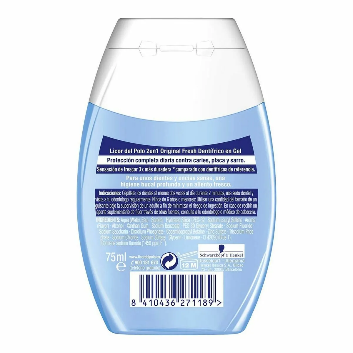 Licor Del Polo Dentifrice Menthe 2 en 1