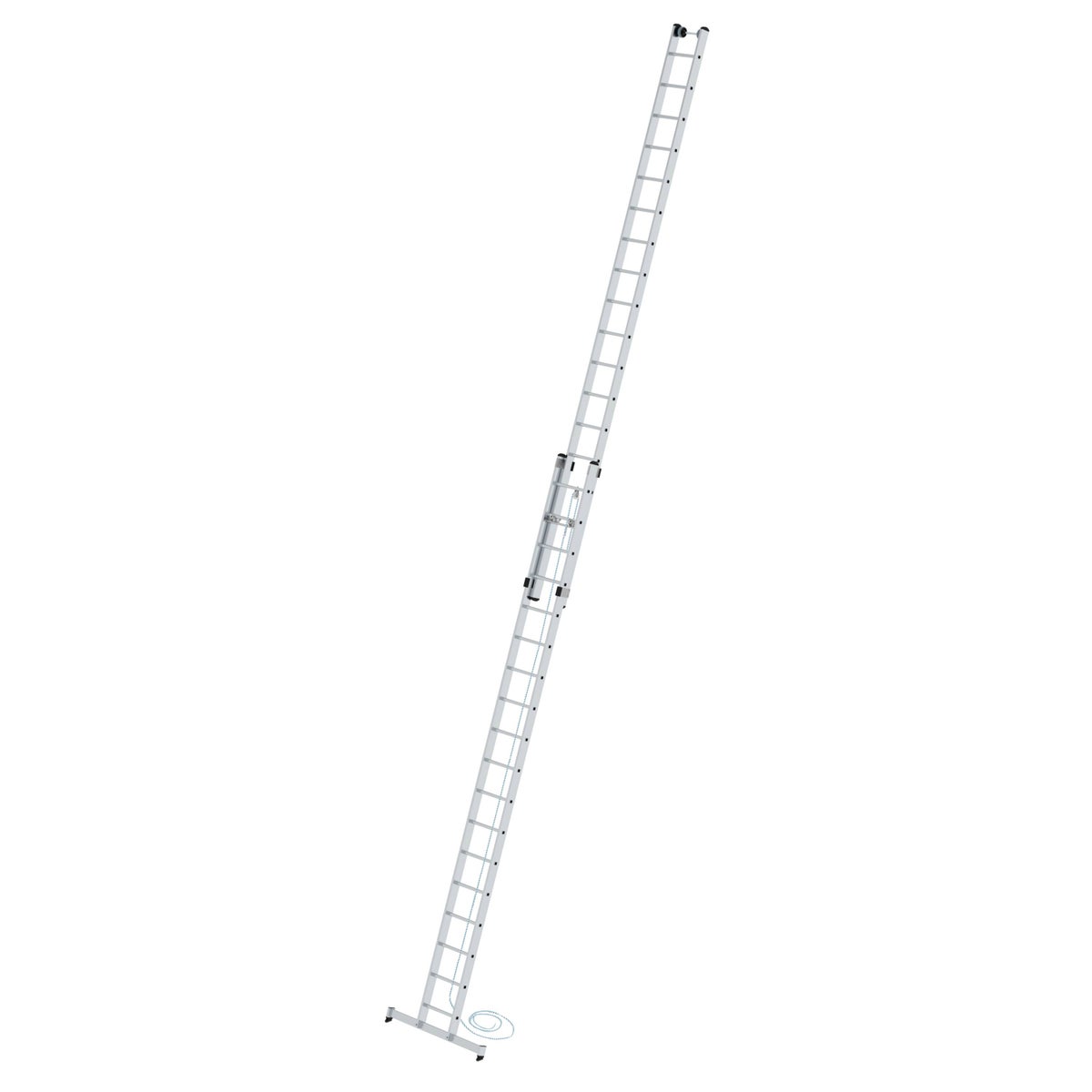 PROREGAL 2-delige sporttouwladder met dwarsbalk, 2 x 18 sporten