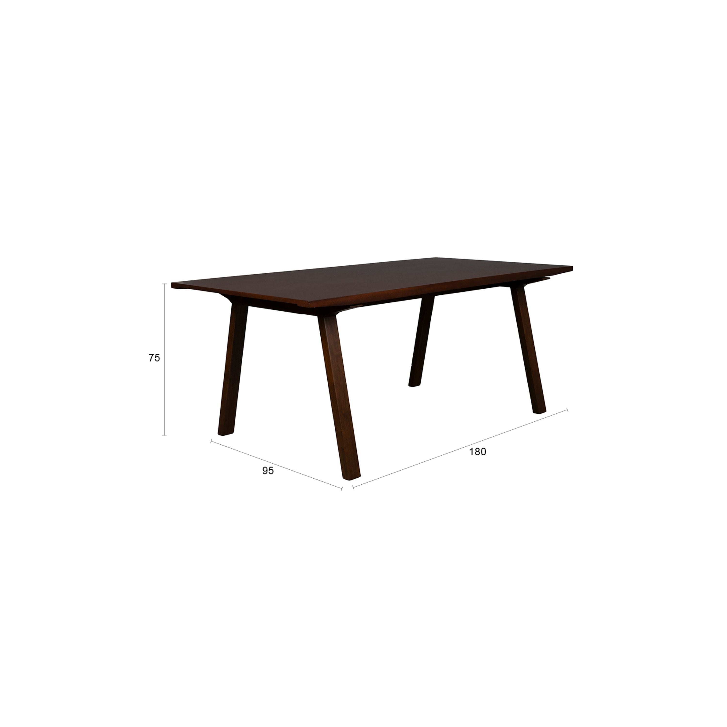 Dutchbone Adamello Eettafel 180x95 - Bruin