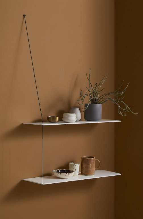 Woud Stedge wandplank 60 white pigmented oak