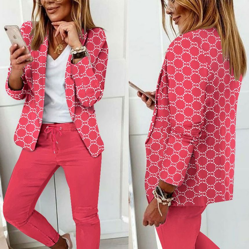 Triomphe - Set: Blazer + Broek met trekkoordtaille